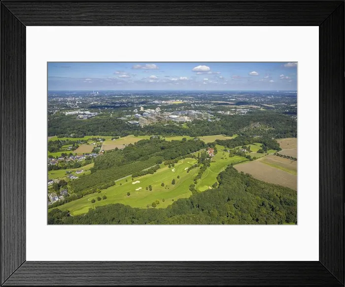 Framed Print : Aerial view, golf course Bochumer Golfclub Im Mailand Framed Print : Aerial view, golf course Bochumer Golfclub Im Mailand