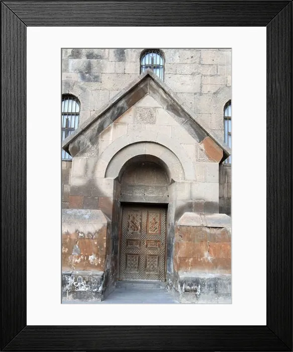 Framed Print : The door of church, Republic of Armenia