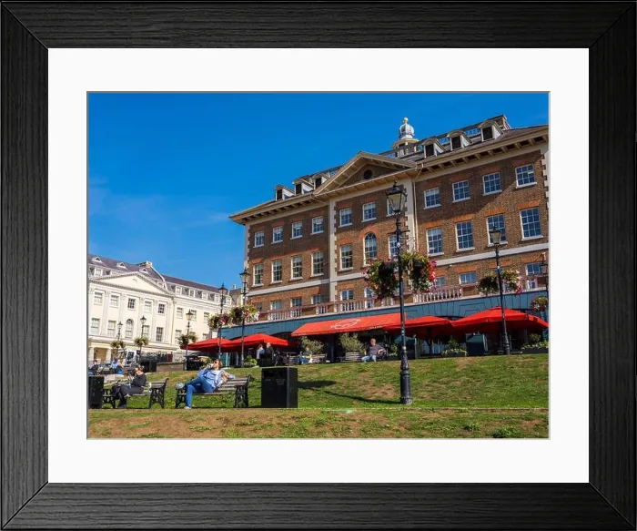 Framed Print : Richmond Riverside and Tapas Brindisa Richmond, Richmond, London, England, UK, GB Framed Print : Richmond Riverside and Tapas Brindisa Richmond, Richmond, London, England, UK, GB