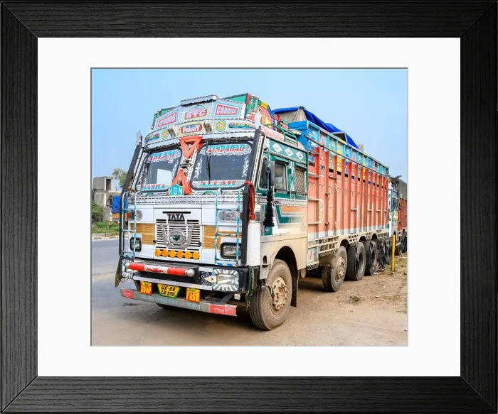 Framed Print : Typical Indian truck, Rajasthan, India Framed Print : Typical Indian truck, Rajasthan, India