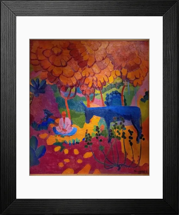 Framed Print : U.T. Tansikbayev, Crimson Autumn Framed Print : U.T. Tansikbayev, Crimson Autumn