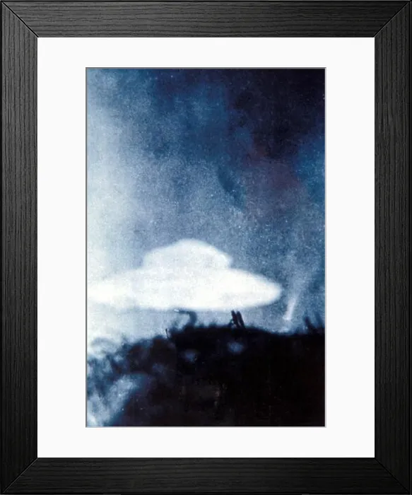 Framed Print : UFO - unidentified flying object photographed at Coniston Hill (Lancashire) by Stephen Darbisher Framed Print : UFO - unidentified flying object photographed at Coniston Hill (Lancashire) by Stephen Darbisher