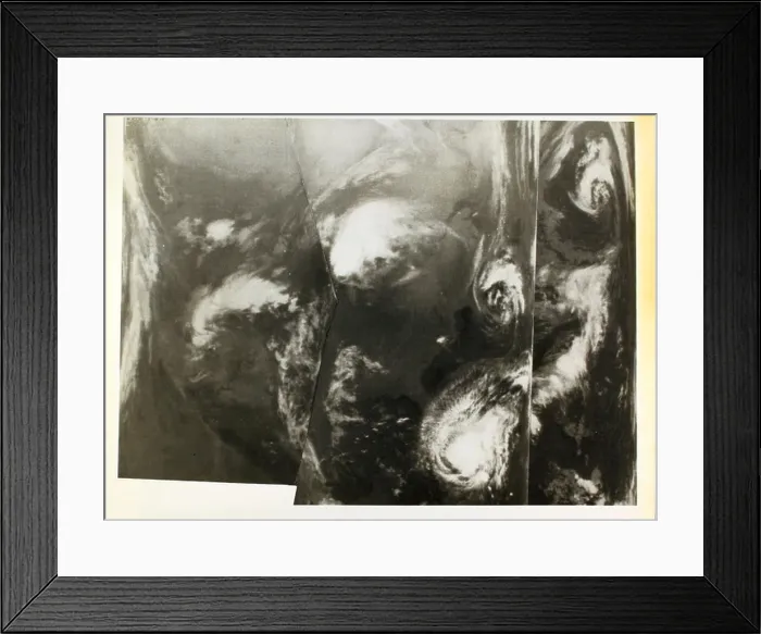 Framed Print : This glossy photo showcases the Tiros satellite Framed Print : This glossy photo showcases the Tiros satellite