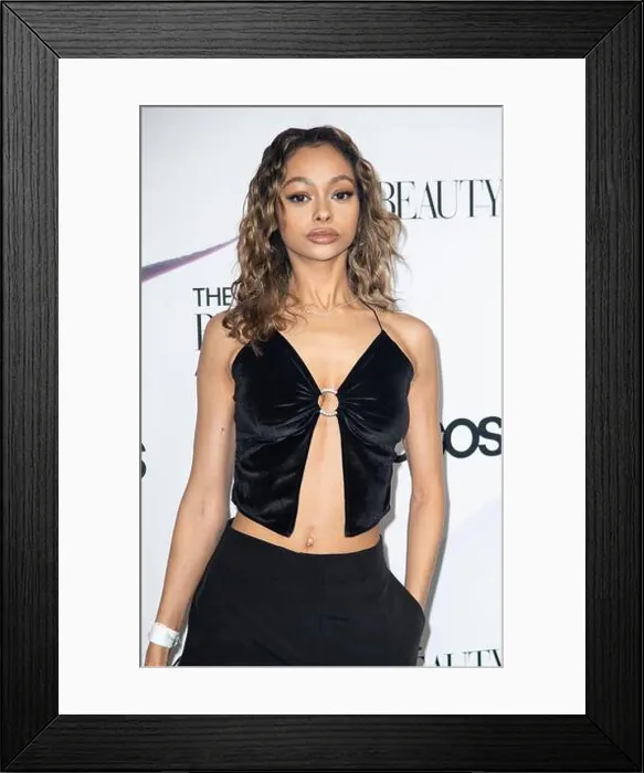 Framed Print : London, UK. Jayde Pierce at the Beauty Awards 2022 with ASOS Framed Print : London, UK. Jayde Pierce at the Beauty Awards 2022 with ASOS