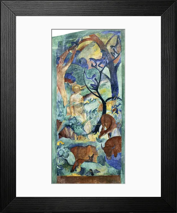 Framed Print : Paradies (Paradise) is a 1912 painting by August Macke and Franz Marc Framed Print : Paradies (Paradise) is a 1912 painting by August Macke and Franz Marc