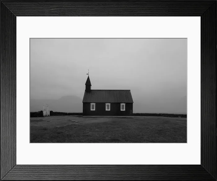 Framed Print : The Búðakirkja black church in Snaefellsnes peninsula, Iceland Framed Print : The Búðakirkja black church in Snaefellsnes peninsula, Iceland