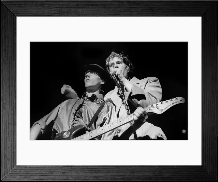 Framed Print : The Psychedelic Furs perform in Boston, 1982