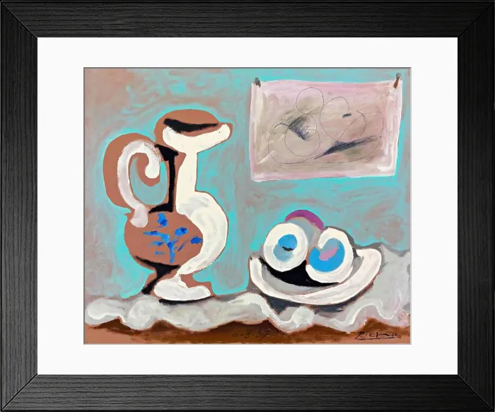 Framed Print : Still Life with Jug, 1937 (Painting) by Artist Picasso, Pablo (1881-1973) Spanish Framed Print : Still Life with Jug, 1937 (Painting) by Artist Picasso, Pablo (1881-1973) Spanish