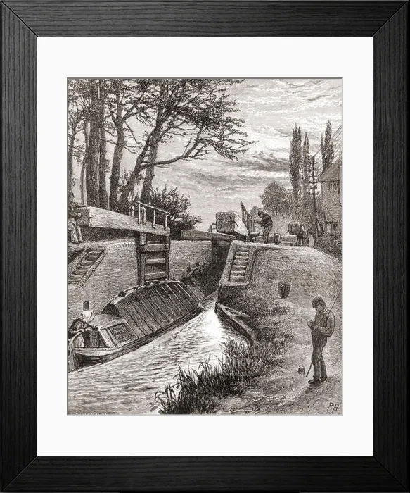 Framed Print : On the Grand Junction canal at Berkhamsted Framed Print : On the Grand Junction canal at Berkhamsted