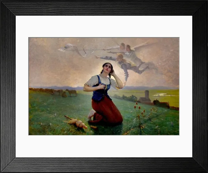Framed Print : Jeanne d'Arc - Joan of Arc 1889 painted by Édouard Paupion 1854-1912 Museum of Fine Arts of Dijon France Framed Print : Jeanne d'Arc - Joan of Arc 1889 painted by Édouard Paupion 1854-1912 Museum of Fine Arts of Dijon France