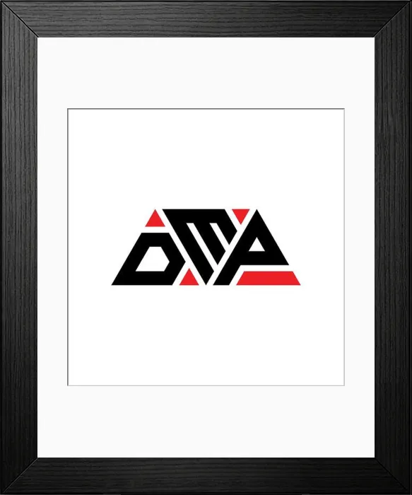 Framed Print : DMP triangle letter logo design with triangle shape Framed Print : DMP triangle letter logo design with triangle shape