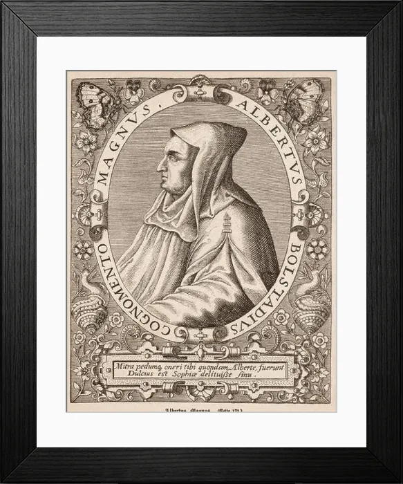Framed Print : San Alberto Magno (1193-1280), filosofo y teologo alemán, obispo y doctor de la iglesia. Grabado de 1881 Framed Print : San Alberto Magno (1193-1280), filosofo y teologo alemán, obispo y doctor de la iglesia. Grabado de 1881