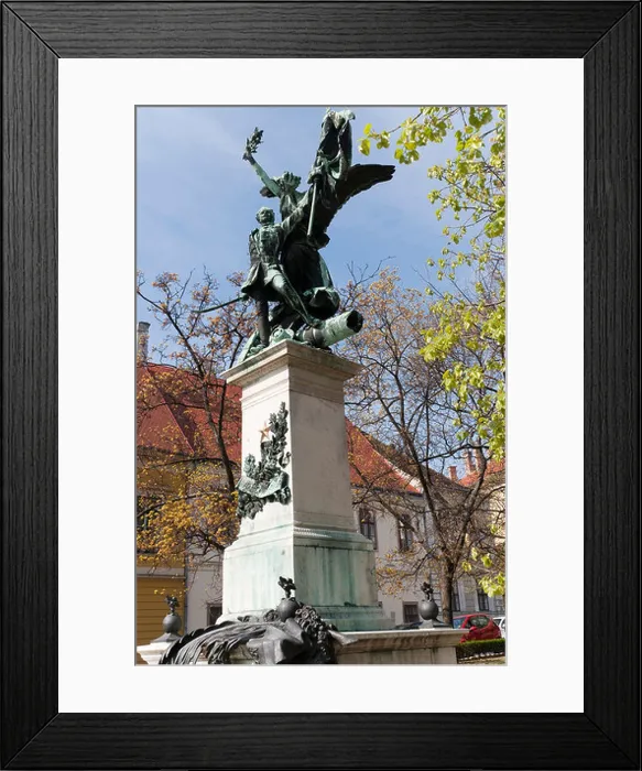 Framed Print : Memorial Statue on Castle Hill in Budapest Hungary Framed Print : Memorial Statue on Castle Hill in Budapest Hungary