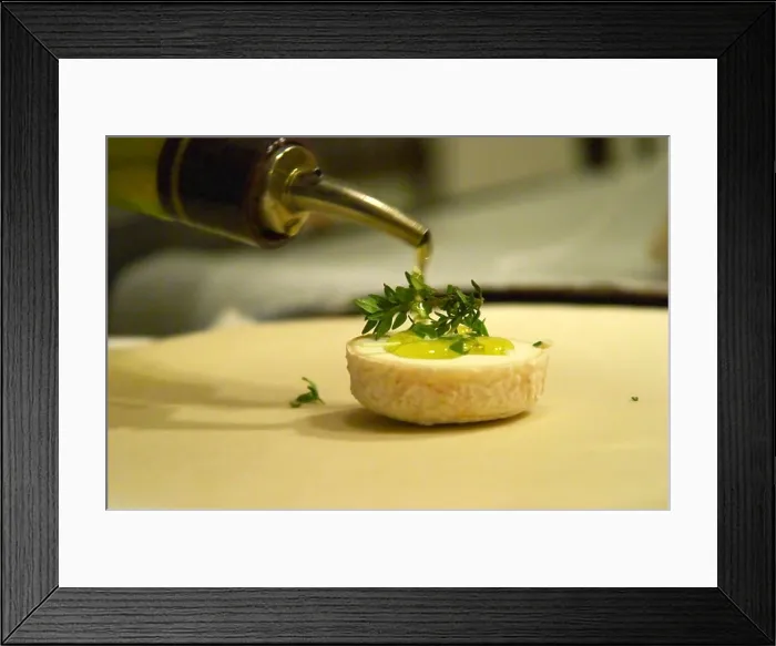 Framed Print : How to prepare French goat cheese - chevre - in puff pastry or filo dough (brick) Framed Print : How to prepare French goat cheese - chevre - in puff pastry or filo dough (brick)