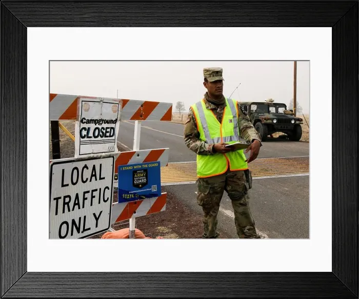 Framed Print : Oregon Army National Guard Spc Framed Print : Oregon Army National Guard Spc
