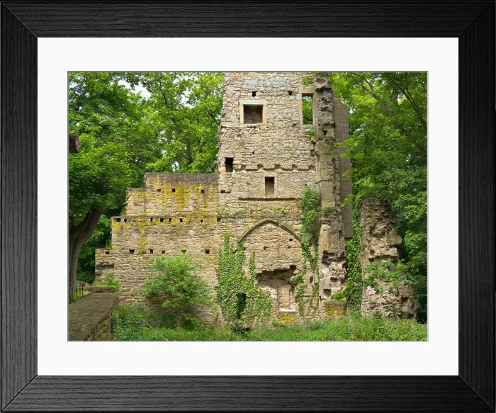 Framed Print : Abbey ruins of Disibodenberg near village of Staudernheim