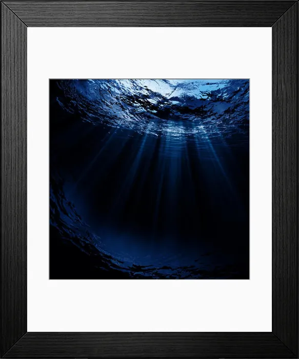 Framed Print : Deep water, abstract natural backgrounds Framed Print : Deep water, abstract natural backgrounds