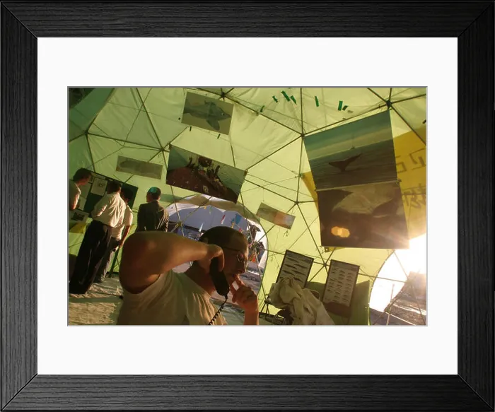 Framed Print : As negotiations stall activists in the 'Whale Embassy' sit out the situation Framed Print : As negotiations stall activists in the 'Whale Embassy' sit out the situation