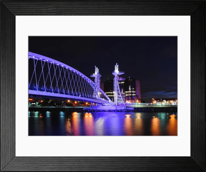 Framed Print : Salford Quays at night Framed Print : Salford Quays at night