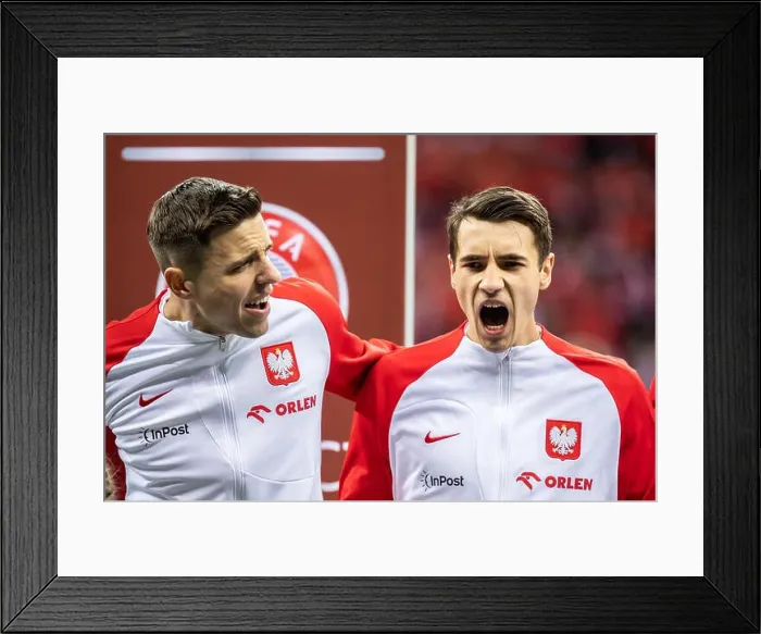 Framed Print : Jan Bednarek (L) and Jakub Kiwior (R) Framed Print : Jan Bednarek (L) and Jakub Kiwior (R)