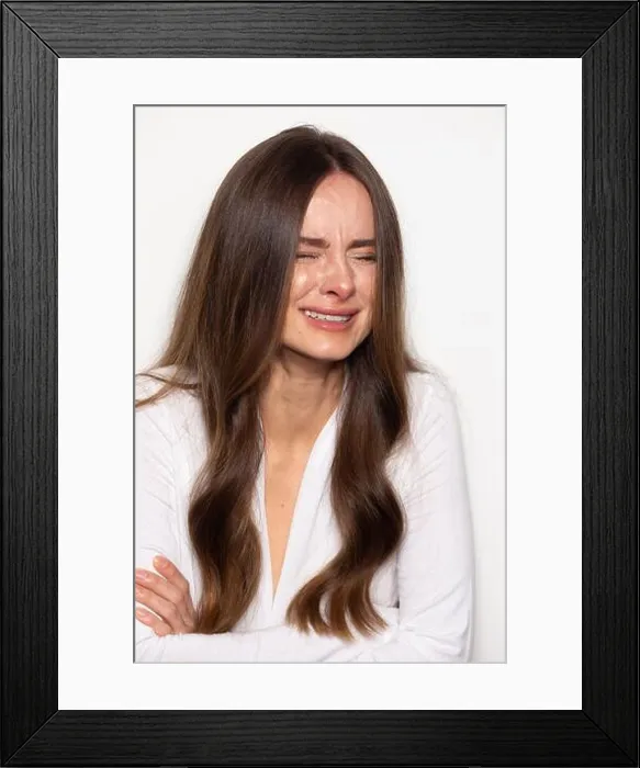 Framed Print : crying woman person cry real emotion depression unhappy girl wet eyes Framed Print : crying woman person cry real emotion depression unhappy girl wet eyes