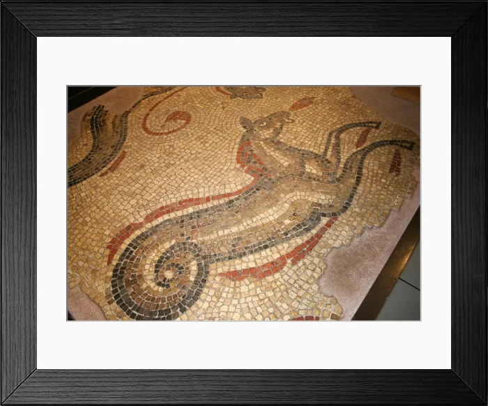 Framed Print : Bath Roman Spa Mosaic Framed Print : Bath Roman Spa Mosaic