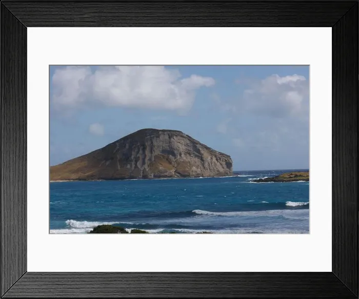Framed Print : rabbit island Manapu'u point Hawaii Framed Print : rabbit island Manapu'u point Hawaii