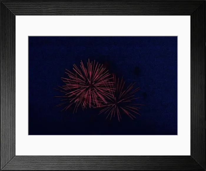 Framed Print : Colorful traditional Japanese fireworks Framed Print : Colorful traditional Japanese fireworks