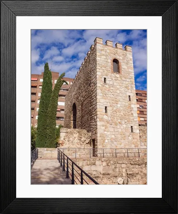 Framed Print : Torre albarrana de la muralla. Talavera de la Reina. Toledo. Castilla la Mancha. España Framed Print : Torre albarrana de la muralla. Talavera de la Reina. Toledo. Castilla la Mancha. España