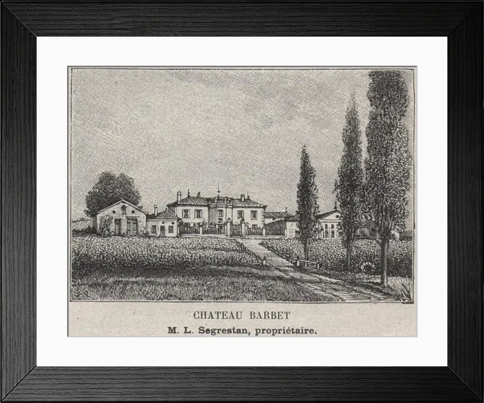 Framed Print : SAINT-ÉMILIONNAIS. CASTILLON-SUR-DORDOGNE. Chateau Barbet. Segrestan. SMALL 1908 Framed Print : SAINT-ÉMILIONNAIS. CASTILLON-SUR-DORDOGNE. Chateau Barbet. Segrestan. SMALL 1908
