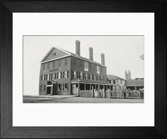 Framed Print : Spring Hotel. Watertown. 1880 Framed Print : Spring Hotel. Watertown. 1880