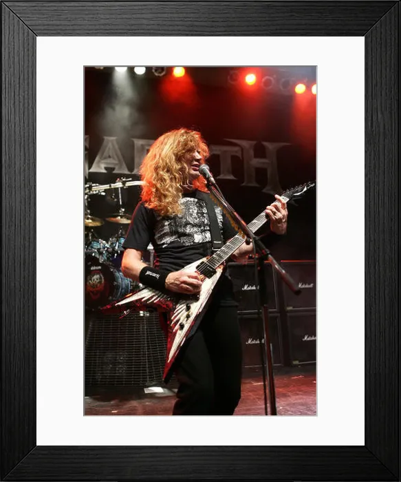Framed Print : Dave Mustaine with Megadeth performs in concert at Club Revolution, in Ft. Lauderdale Florida on October 3, 2007 Framed Print : Dave Mustaine with Megadeth performs in concert at Club Revolution, in Ft. Lauderdale Florida on October 3, 2007