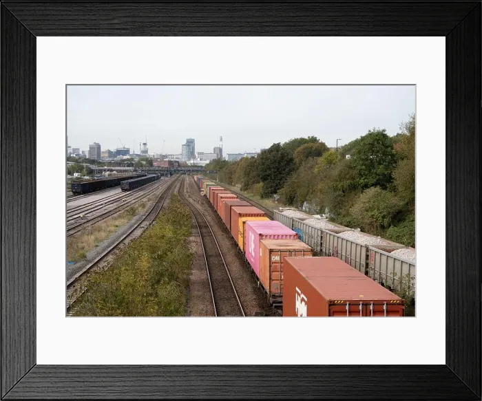 Framed Print : Freight trains at Small Heath, Birmingham, West Midlands, England, UK Framed Print : Freight trains at Small Heath, Birmingham, West Midlands, England, UK