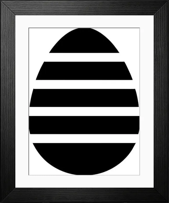 Framed Print : easter egg silhouette Framed Print : easter egg silhouette
