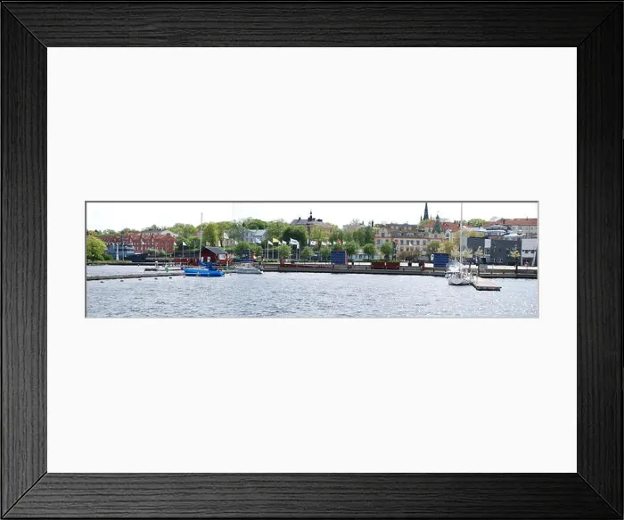 Framed Print : oskarshamn sweden panorama Framed Print : oskarshamn sweden panorama