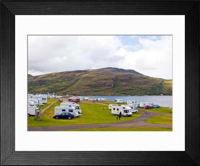 Framed Print : Broomfield Holiday Park Ullapool Loch Broom, Highlands Scotland United Kingdom Great Britain UK 2008 Framed Print : Broomfield Holiday Park Ullapool Loch Broom, Highlands Scotland United Kingdom Great Britain UK 2008