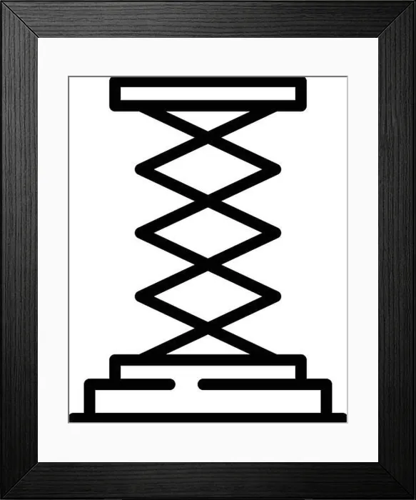 Framed Print : Jack screw stand icon, outline style Framed Print : Jack screw stand icon, outline style