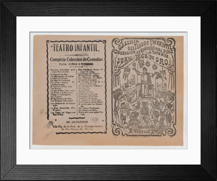 Framed Print : This cover by José Guadalupe Posada depicts a man speaking from a pulpit to a crowd Framed Print : This cover by José Guadalupe Posada depicts a man speaking from a pulpit to a crowd