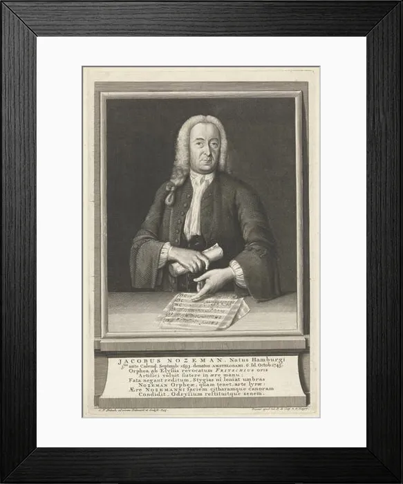 Framed Print : Portret Van Jacobus Afterseman