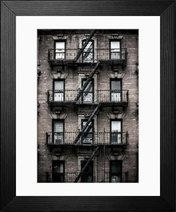 Framed Print : Traditional style buildings in New York City, USA Framed Print : Traditional style buildings in New York City, USA
