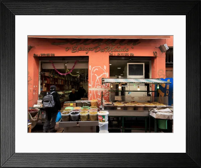 Framed Print : North African food shop in Marseille Framed Print : North African food shop in Marseille
