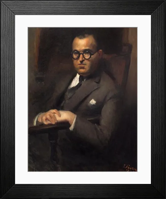 Framed Print : Giorgio Preca (1909-1984). Pintor maltés