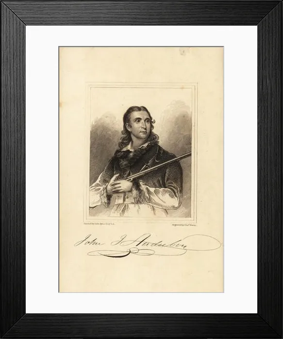 Framed Print : John James Audubon, American ornithologist Framed Print : John James Audubon, American ornithologist