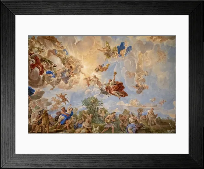 Framed Print : Florence, Italy - June 25, 2018: Panoramic view of ceiling interior of Palazzo Medici Framed Print : Florence, Italy - June 25, 2018: Panoramic view of ceiling interior of Palazzo Medici