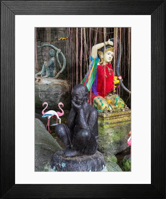 Framed Print : Bangkok, Thailand. Goddess of the Earth Framed Print : Bangkok, Thailand. Goddess of the Earth