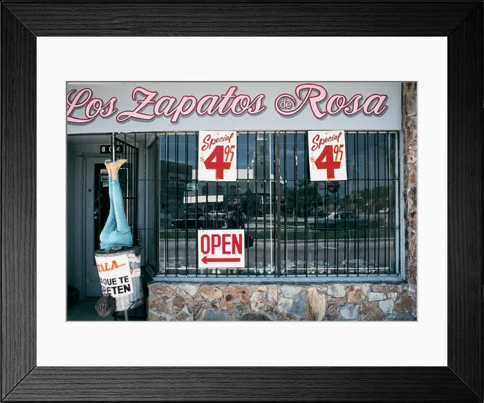 Framed Print : A shoe shop in 'Little Havana', Miami, USA; a hispanic, mostly Cuban area Framed Print : A shoe shop in 'Little Havana', Miami, USA; a hispanic, mostly Cuban area