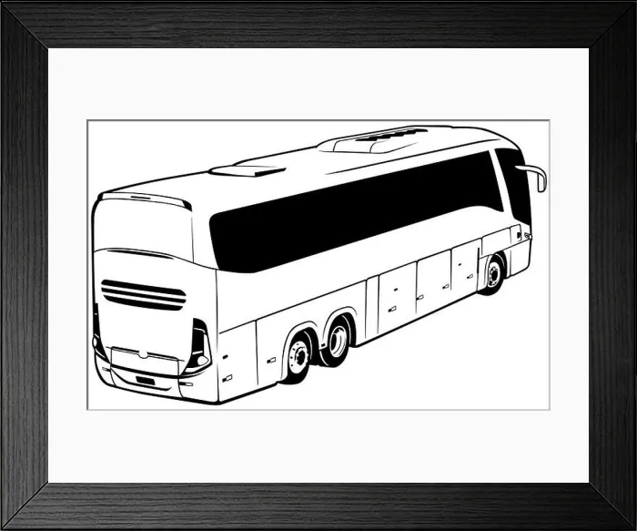 Framed Print : Long-distance Bus Framed Print : Long-distance Bus