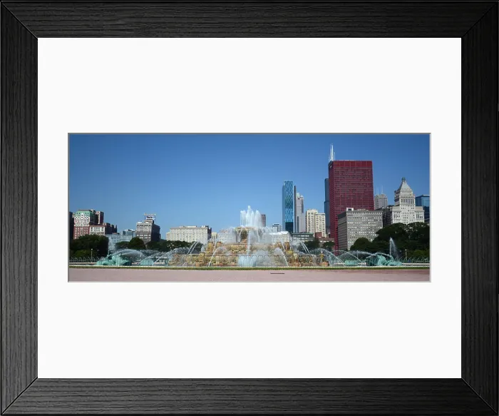 Framed Print : CHICAGO - JULY 19: Chicago's Clarence Buckingham Memorial Fountain, is shown here on July 19, 2013 Framed Print : CHICAGO - JULY 19: Chicago's Clarence Buckingham Memorial Fountain, is shown here on July 19, 2013