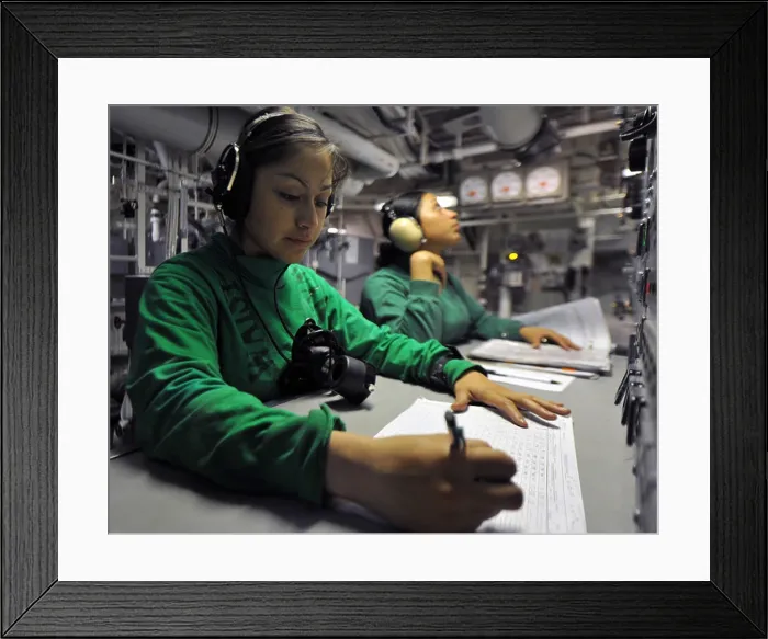 Framed Print : U.S. Navy Aviation Boatswain's Mate Equipment Airman Vernice Rendon Framed Print : U.S. Navy Aviation Boatswain's Mate Equipment Airman Vernice Rendon