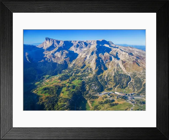 Framed Print : France, Hautes Alpes, massif du Devoluy, plateau de Bure (aerial view) Framed Print : France, Hautes Alpes, massif du Devoluy, plateau de Bure (aerial view)